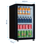 یخچال 5 فوت مینی بار مشکی شوکیس 4294 ایستکول - Image 3